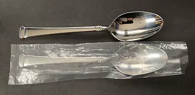 Lot Of 2 Mikasa Harmony Oval Soup Spoons 7 5/8”  Glossy Stainless Flatware • $6.99