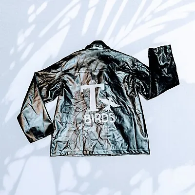 GREASE T-Birds Black Faux Leather Jacket T BIRD Men's Size XL • $28.99