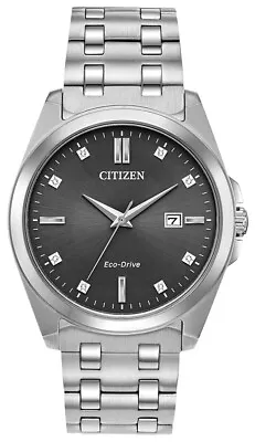 Citizen Eco-Drive Men's Corso Diamond Accent Gray Dial Watch 41mm BM7100-59H • $145.99