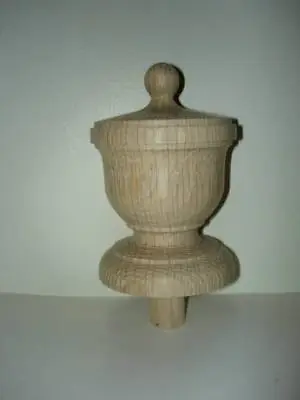 WOOD FINIAL UNFINISHED FOR NEWEL POST FINIAL OR CAP  Finial #47 • $24.95