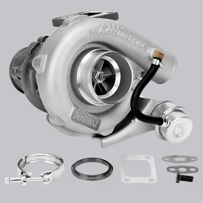 T3 Turbo .63 A/R Oil Colded  V-Band Universal Turbocharger For 4/6 Cyl 420HP • $166.24