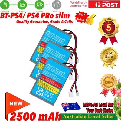 $26.90 • Buy 3x 2500mAh Battery For Sony PS4 PS4Pro CUH-ZCT2, CUH-ZCT2E, CUH-ZCT1E, CUH-ZCT1U