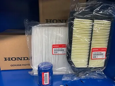 Genuine Honda 2013-2017 Accord 4cyl Oil Air Cabin Filter Pack (5a2/sda/plm) • $49.99