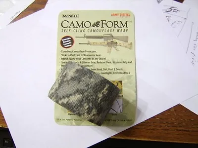 Mcnett Camo~form Protective Self-cling Camouflage Wrap Guns Nip Lot Of 10 Packs • $30