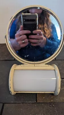 Vintage Lighted Table Top Vanity Shaving Mirror-art Deco  Outlet On Back • $40