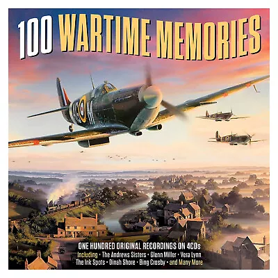 100 Wartime Memories - Glenn Miller Vera Lynn The Andrews Sisters - 4 Cds - New! • £6.95