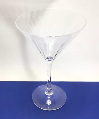 Mikasa Crystal Cheers Too Martini Glass 7 1/2” Vertical Lines • $9.98