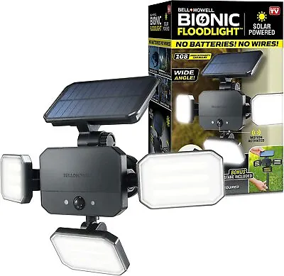 Bell + Howell Bionic Floodlight Motion Sensing Outdoor Light With Remote Control • $29.99