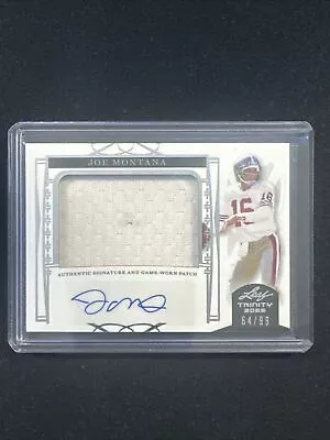 2022 Leaf Trinity Joe Montana Auto Game Worn Patch SP 64/99 San Francisco 49ers • $79.99