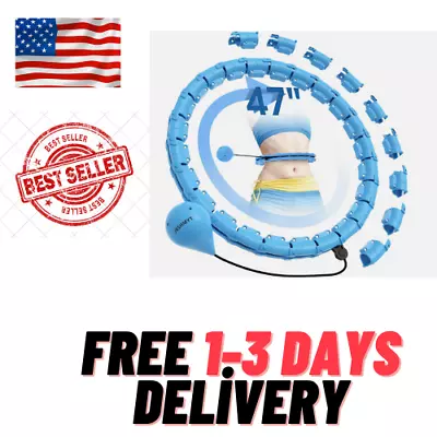 Weighted Hula Circle Hoops For Adults Weight Loss Infinity Hoop Fit Plus Size 4 • $17.50