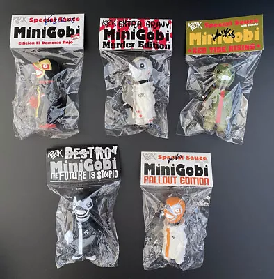 Frank Kozik SIGNED 2007 Muttpop 5 4  Mini Gobi Complete SET LE 500 NIB  • $160