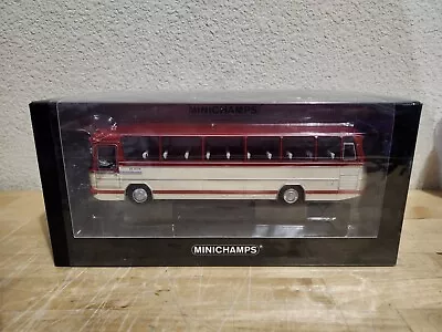 New Pauls Model Minichamps Mercedes Benz O302 Bus 1965 Red/cream 1:43 Scale  • $299.99