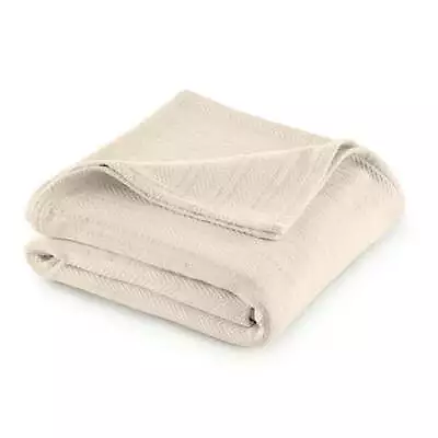 100% Cotton Blanket - Soft Breathable Cozy & Lightweight Thermal Blanket • $26.06