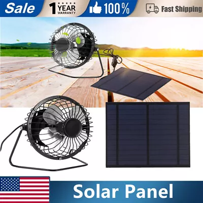 Solar Panel Powered Fan 5W Mini Solar Panel W/Portable Cooling • $14.72
