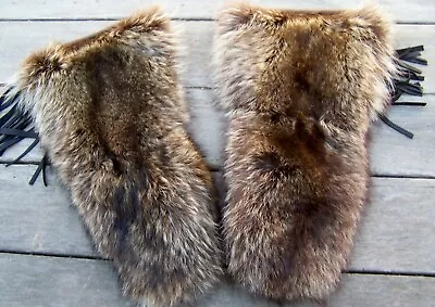 Revolutionary War Reenactors Raccoon Gauntlets Mittens • $160