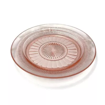 Anchor Hocking Coronation Pink Depression Glass 6 Inch Bread Or Dessert Plate • $14.99