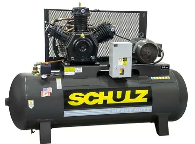 Schulz Air Compressor 15hp 3-phase 120 Gallons Tank- 208-230-460 Volts • $5534.99