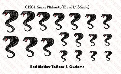 $9 • Buy Snake Plissken Tattoo Waterslide Decal For 1/12 And 1/18 Scale Action Figures