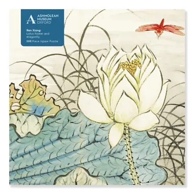  Adult Jigsaw Puzzle Ashmolean Ren Xiong Lotus Flower And Dragonfly 500 Pieces 9 • £11.83