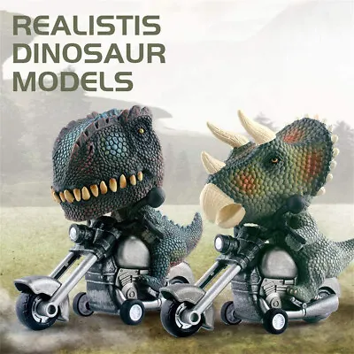 Inertial Motorcycle Dinosaur Car T-Rex Model Animal Decor Kids Collection • $12.97