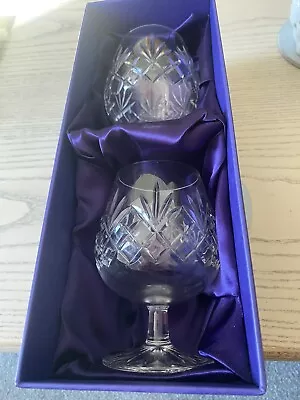 Edinburgh Crystal Brandy Glasses • £12