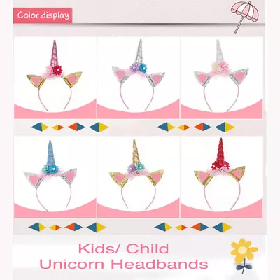 $9.99 • Buy Unicorn Costume Accessory Headband Girls Baby Tiara Child Birthday Fancy Dress