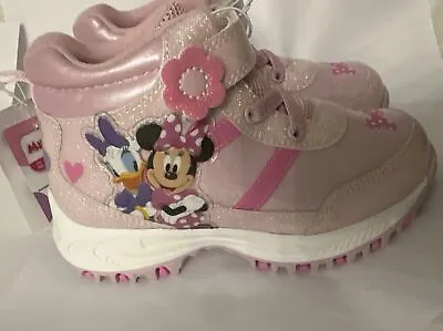 Disney Junior Girls Minnie Mouse Pink  Sneakers Boots Shoes Size 11 NWT • $39.99