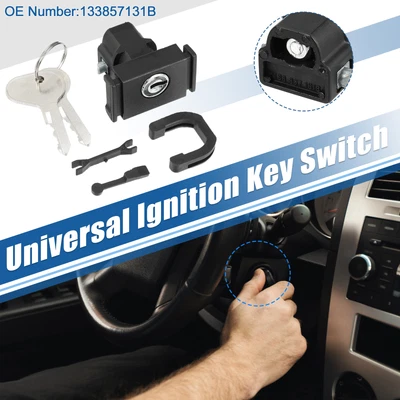 $13.49 • Buy 1 Set Ignition Key Switch No.133857131B For Volkswagen Beetle 1968-1977 Black