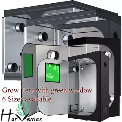 $98.85 • Buy Hydroponics Mylar Grow Tent Grow Room Fo LED HPS Grow Light Vent Green Window