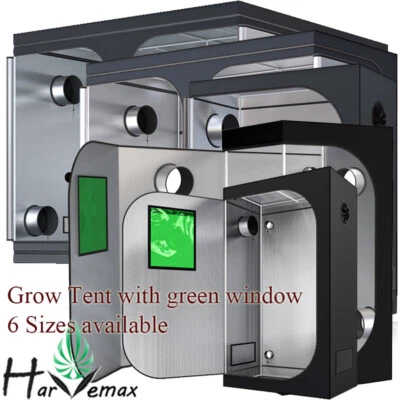 $81.85 • Buy Hydroponics Mylar Grow Tent Grow Room Fo LED HPS Grow Light Vent Green Window