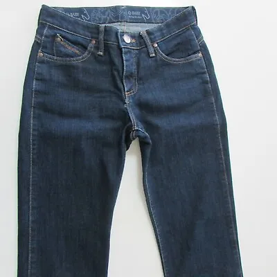 Wrangler Q-BABY Jeans Womens Sz 5 L30 Straight Blue Mid Rise Denim • $44.95