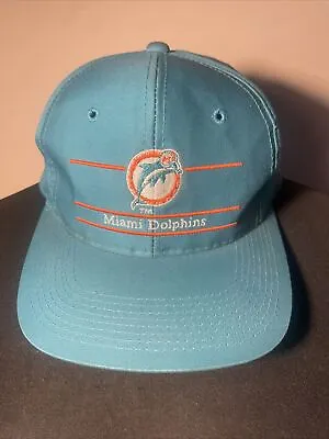 Vintage Miami Dolphins NFL Snapback Cap Green/ Blue  Adjustable • £16.24