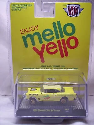 M2 Machines ~ Mello Yello ~ 1955 Chevrolet Bel Air Gasser • $5