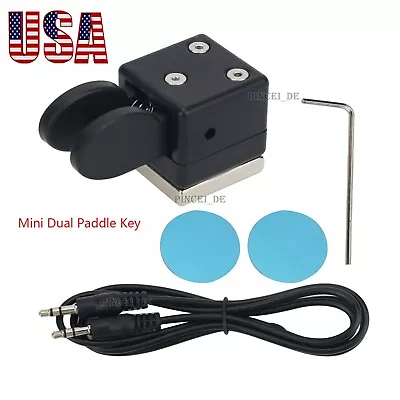 QU-2020A Dual Paddle Key Morse Key Telegraph CW Key Magnetic Absorption US Stock • $29