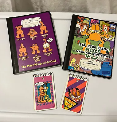 Vintage Garfield Composition Book & Note Pads Combo • $10