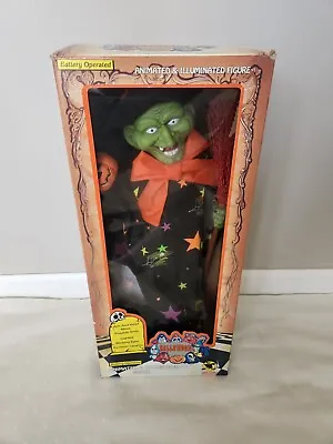Vintage Halloween Holiday Creations Animated Witch Motionette Rare 90s • $41.99