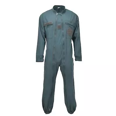 Genuine French Air Force Military Coverall Double Zip Mechanic Jumpsuit Olive • $38.86