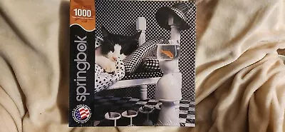 Jigsaw Puzzle 1000 PC Springbok Checkerboard Cat NRFP 2013 Sealed New • $4.99