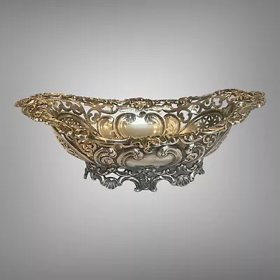 Victor Silver Co Quadruple Plated Footed Basket Dish • $36