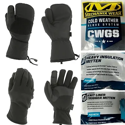 Mechanix Wear Systems Mitten & Glove SET EXTREME COLD Tactical LEATHER Palm • $120