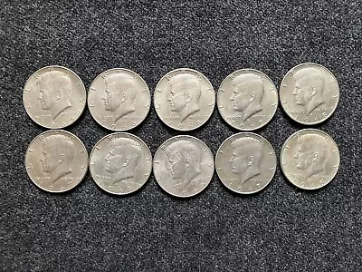 1960s SILVER KENNEDY HALF DOLLARS (10) Lot 50 CENTS • $59.50
