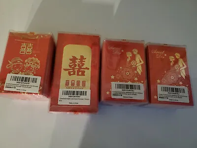 Lot 174 Chinese Marriage Double-Happiness Sweet Day Red Envelope Lucky Money Bag • $24.95