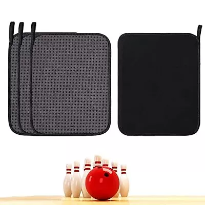 3 Pack Microfiber Bowling Ball Towel Wipe Off Bowling Ball Cleaner Pad • $13.96