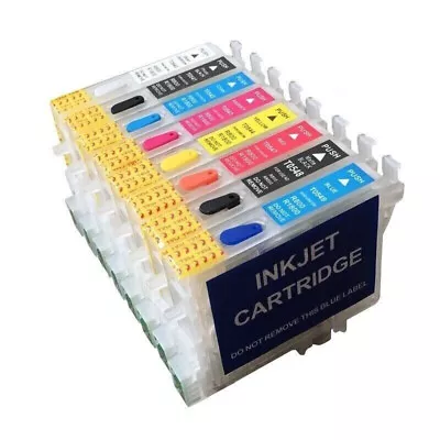 8Colors Refillable Ink Cartridges T0540-T0549 With ARC Chip For R1800 R800 • $43.69