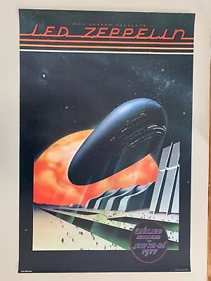 Led Zeppelin'live At Oakland Stadiumjuly 1977' Authentic 2002 Poster • $79.99