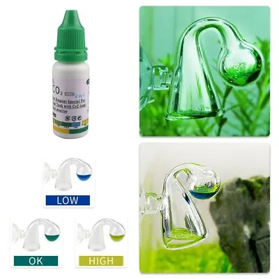 $14.99 • Buy Aquarium CO2 Indicator Fish Tank Glass Liquid Tester Drop Checker Kit 15ml