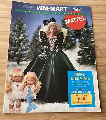 1991 WALMART CHRISTMAS TOY CATALOG Guide Mattel HOLIDAY Barbie Disney Hot Wheel • $24.99