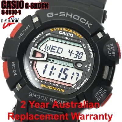 Casio G-shock Mudman Digital Men Watch G-9000 Black G-9000-1v 2-years Warranty • $199.99