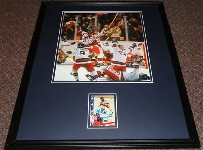 Mike Ramsey Signed Framed 16x20 Photo Display 1980 USA Miracle On Ice Olympics • $124.99