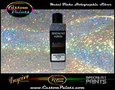 Holographic Metal Flake - Silver - Premium Quality Auto Grade Custom Paint • $12.99